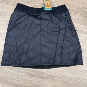 Prana Black Quilted Mini Skirt XS NWT